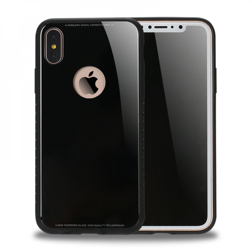 iphone z black wholesale iphone x ten tempered glass hybrid cover black iphone z black wholesale iphone x ten tempered glass hybrid cover black