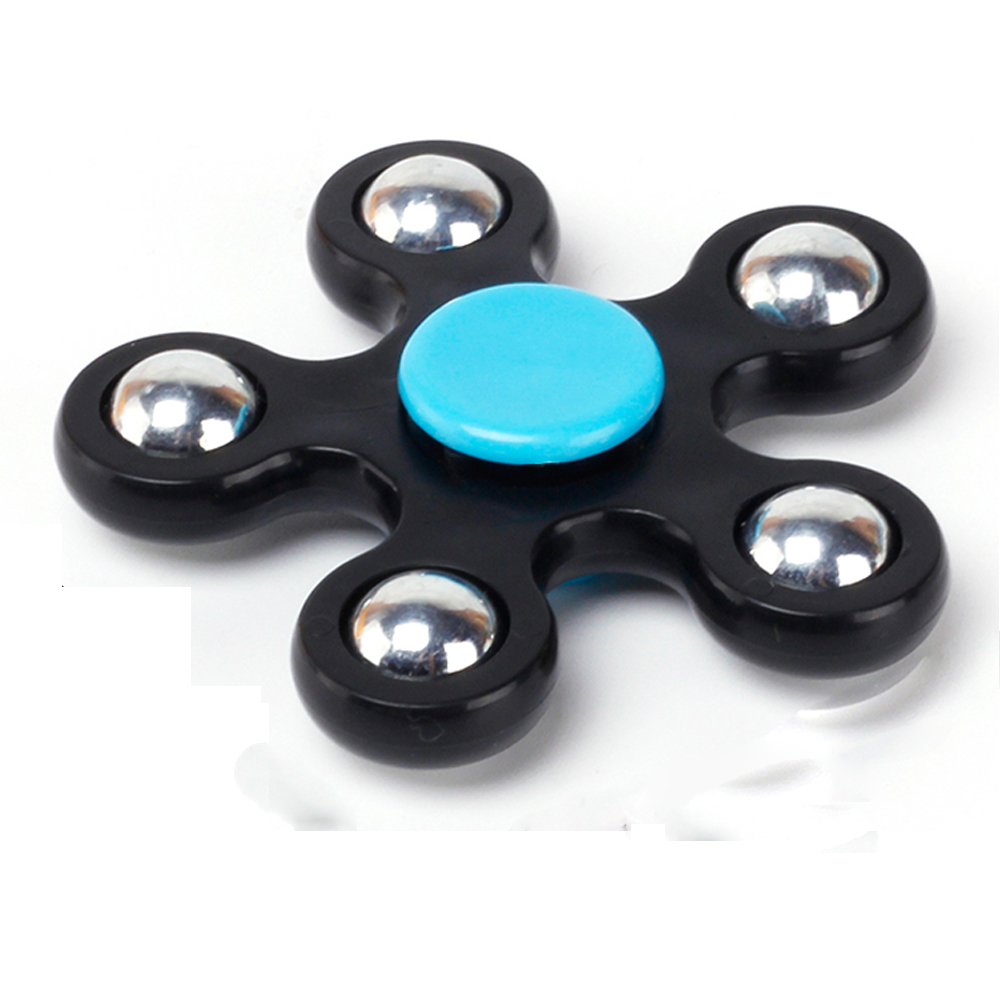 Wholesale 5 Steel Ball Fidget Spinner Stress Reducer Toy for ADHD and Autism Adult, Child (Black)