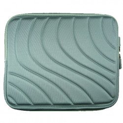 Wave Design iPad Tablet Sleeve Pouch Bag with Zipper 10" (Gray)