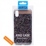 Wholesale iPhone 8 / 7 Sparkling Glitter Chrome Fancy Case with Metal Plate (Rainbow Purple)