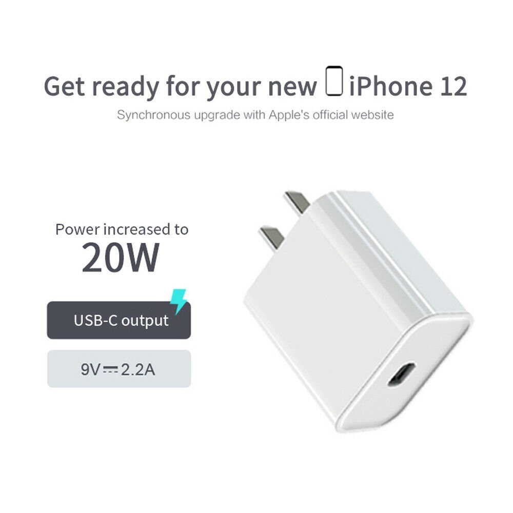 Contact Cargador USB-C 20W Power Delivery + Cable Tipo-C 3A Blanco