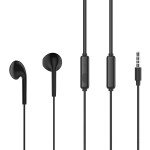 Wholesale Nose Isloation High Sound Stereo Sound Earphones with Microphone 3.5mm Aux Auxiliary Cable (Black)