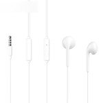 Wholesale Nose Isloation High Sound Stereo Sound Earphones with Microphone 3.5mm Aux Auxiliary Cable (White)