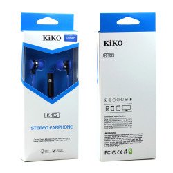 KIKO K-102 HD Stereo Earphone Headset with Mic (K-102 Blue)