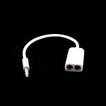 Wholesale Speaker and Headphone Splitter Cable (White)