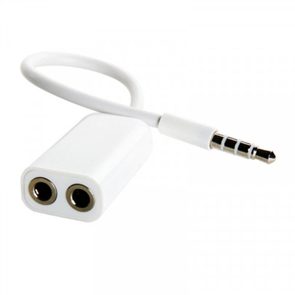 Wholesale Speaker and Headphone Splitter Cable (White)