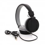 Wholesale Sound Style Stereo Headphone with Mic TV05B (Black)