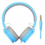 Wholesale Sound Style Stereo Headphone with Mic TV05B (Blue)