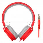 Wholesale Sound Style Stereo Headphone with Mic TV05B (Red)