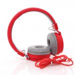 Wholesale Sound Style Stereo Headphone with Mic TV05B (Red)
