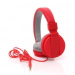 Wholesale Sound Style Stereo Headphone with Mic TV05B (Red)