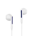 Wholesale Cool Fashion High Sound Stereo Sound Earphones with Microphone 3.5mm Aux Auxiliary Cable (White)
