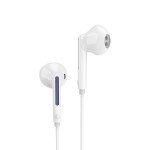 Wholesale Cool Fashion High Sound Stereo Sound Earphones with Microphone 3.5mm Aux Auxiliary Cable (White)