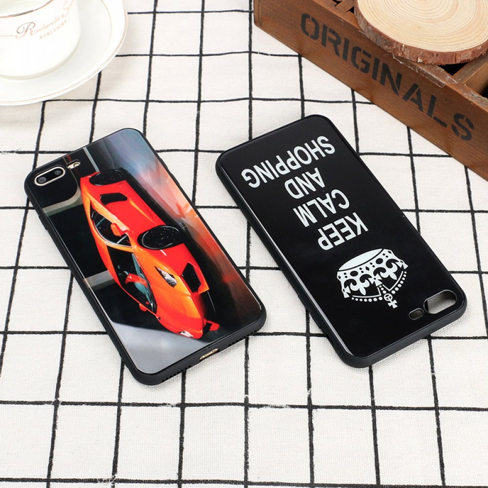 Wholesale iPhone 8 Plus / 7 Plus Design Tempered Glass Hybrid Case (She Girl) Wholesale iPhone 8 Plus / 7 Plus Design Tempered Glass Hybrid Case (She Girl)