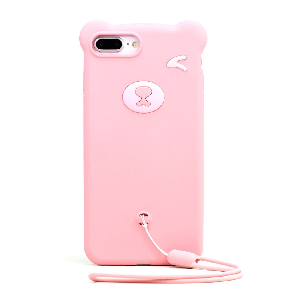 Moschino Pink Bear Logo IPhone 6/6S/7/8 Plus Case A 7909 8301 1221