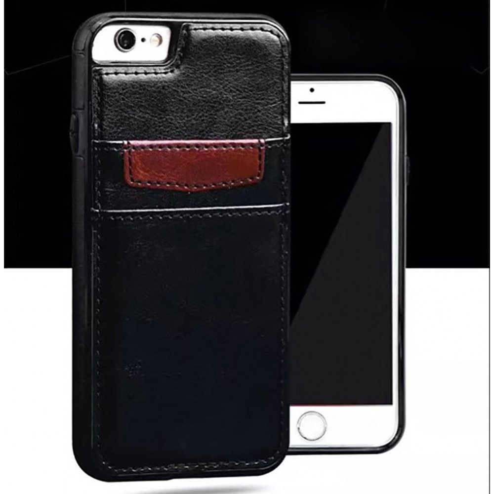 iphone credit card sleeve Luvvitt iPhone XS Max Case with Credit Card Holder Dual Layer Heavy Duty  Protection Wallet Cover and Built-in Car Magnetic Holder Compatibility for  Apple iPhone XS Max ( 2018 ) 6.5 inch Screen main image 1