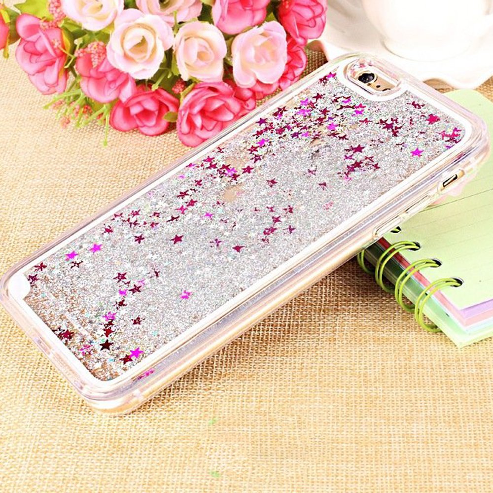 Wholesale iPhone 7 Plus Design Glitter Liquid Star Dust Clear Case