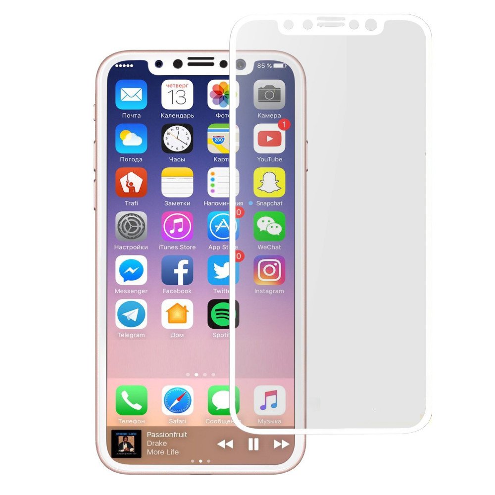 Berygtet ovn hvede Wholesale iPhone 11 Pro (5.8in) / XS / X Tempered Glass Full Screen  Protector (Glass White)