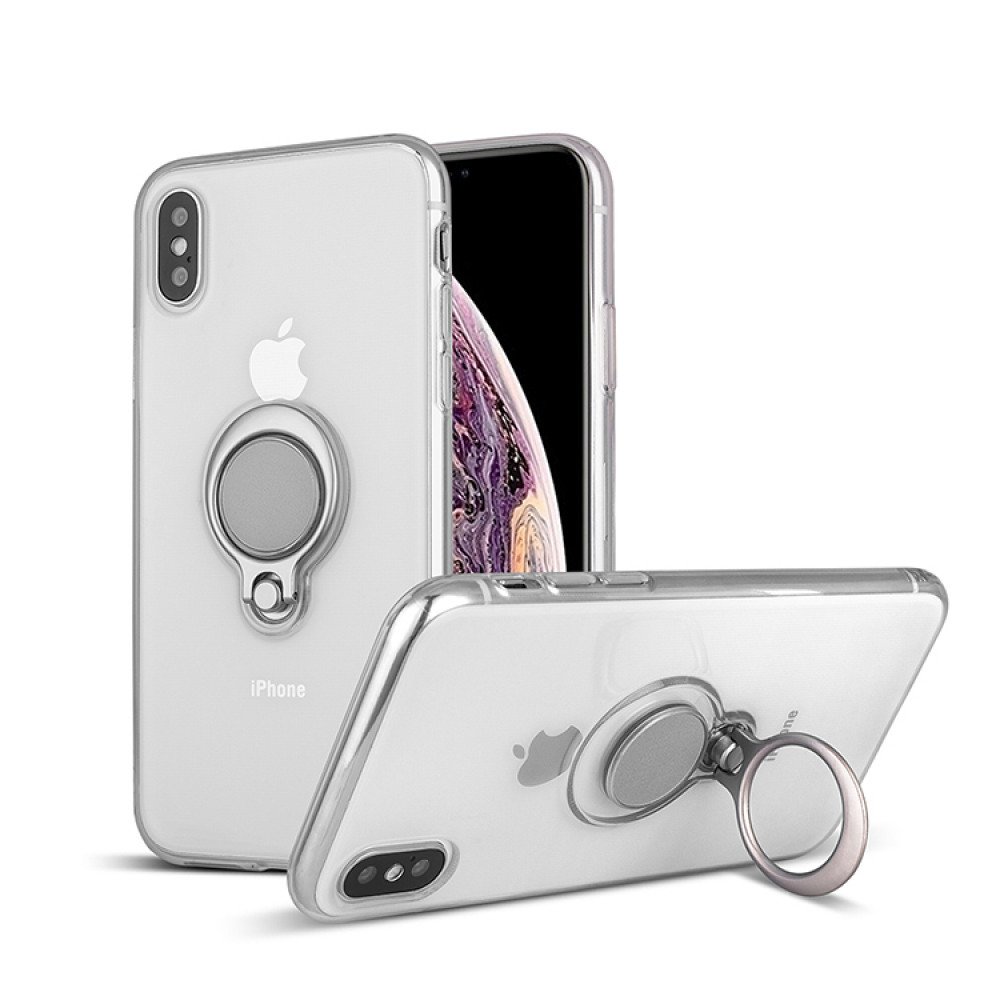 MANSHA Apple iphone XS New CD Chrome Back Cover With Ring Logo Cut Pattern  Electroplating Logo