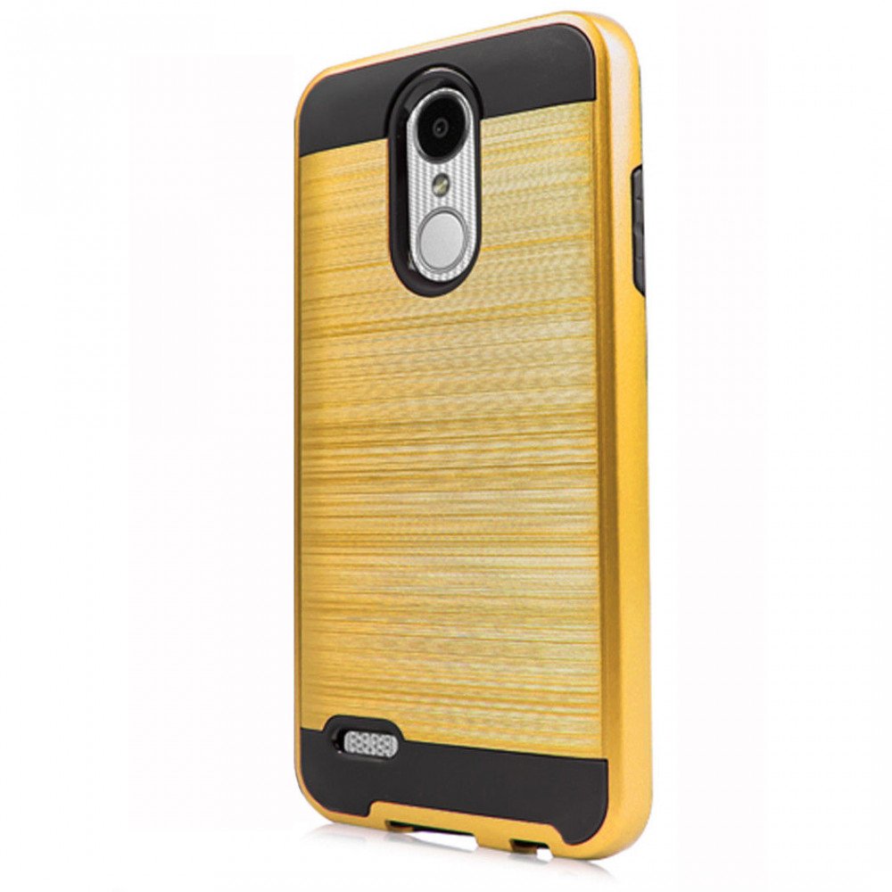 Wholesale LG Aristo 2, Tribute Dynasty, LG K8 (2018) Armor Hybrid Case  (Gold)