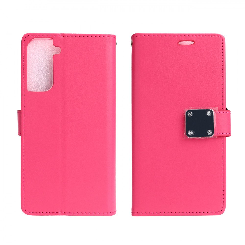 Wholesale Multi Pockets Folio Flip Leather Wallet Case With Strap For Samsung Galaxy S21 Plus 5g Hot Pink Wholesale Multi Pockets Folio Flip Leather Wallet Case With Strap For Samsung Galaxy S21 Plus 5g Hot Pink