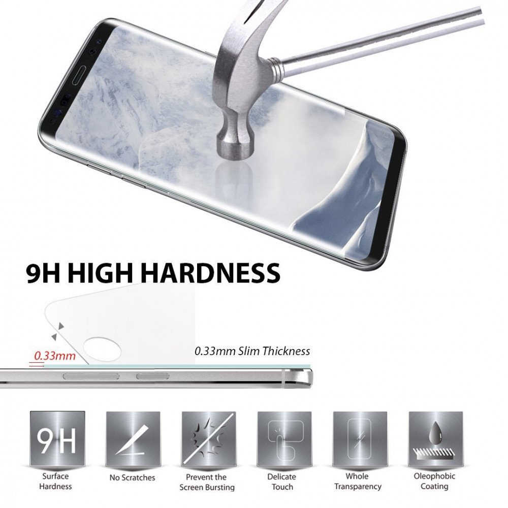 Wholesale Galaxy S9 S8 Tempered Glass Full Screen Protector Case Friendly Glass Clear