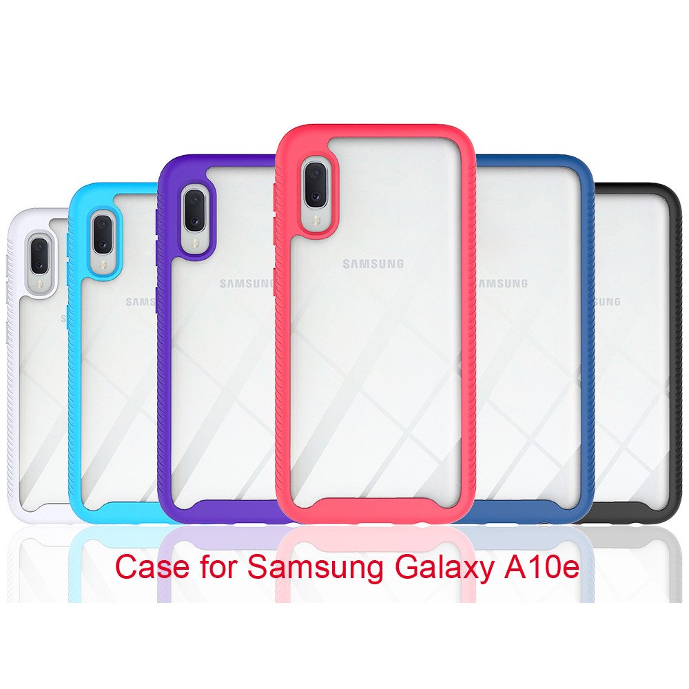 Wholesale Samsung Galaxy A10e A102 Clear Dual Defense Hybrid Case Hot Pink
