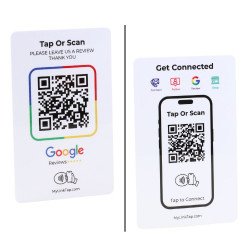 Smart NFC Digital Business Card - Contact Sharing - Social Media, Contact, Payment & More with FREE Instant Bio Page (White) Smart NFC Digital Business Card - Contact Sharing - Social Media, Contact, Payment & More with FREE Instant Bio Page (White)