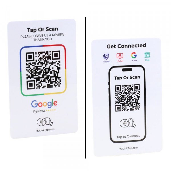 Wholesale Smart NFC Digital Business Card - Contact Sharing - Social Media, Contact, Payment & More with FREE Instant Bio Page (White)