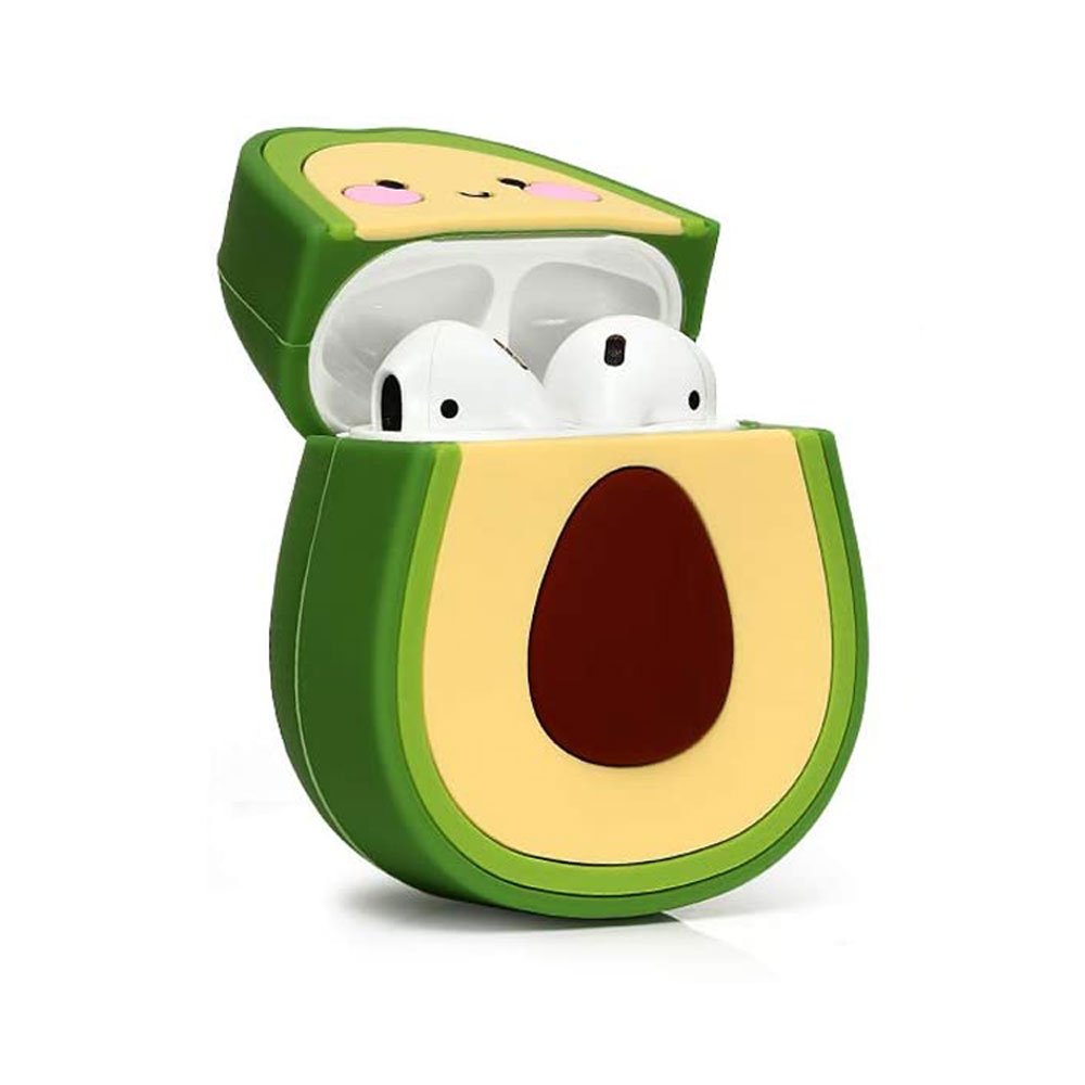 Wholesale Cute Design Cartoon Silicone Cover Skin for Airpod (1 / 2) Charging Case (Fruit Avocado) Wholesale Cute Design Cartoon Silicone Cover Skin for Airpod (1 / 2) Charging Case (Fruit Avocado)