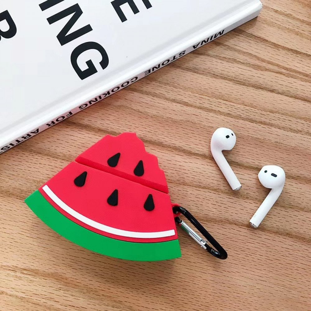 Wholesale Cute Design Cartoon Silicone Cover Skin for Airpod (1 / 2) Charging Case (Watermelon) Wholesale Cute Design Cartoon Silicone Cover Skin for Airpod (1 / 2) Charging Case (Watermelon)