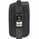 Wholesale Samsung Galaxy S5 Extendable Vertical Vinyl Belt Pouch (Black)