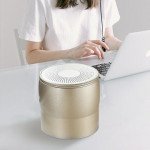 Wholesale TWS Pair Connection Metallic Mini Portable Bluetooth Wireless Speaker (Gold)