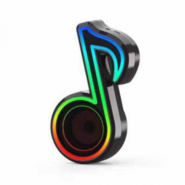 Wholesale RGB Color Light Music Design Style Cool Portable Bluetooth Speaker FTBT06 (Black)