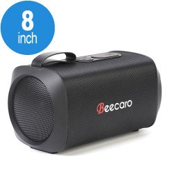 Water Splash Resistant IPX4 Portable Bluetooth Wireless Speaker with Carry Strap GF601 (Black)