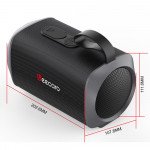 Wholesale Water Splash Resistant IPX4 Portable Bluetooth Wireless Speaker with Carry Strap (Black)