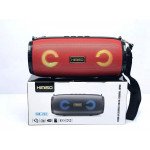 Wholesale Carry Strap LED Light Portable Bluetooth Wireless Speaker with FM Radio, Micro SD, Flash Drive Slot, Aux Port (Red)