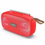 Wholesale Dual Speaker LED Bluetooth Wireless Speaker with FM Radio, Micro SD, Flash Drive Slot, Aux Port (Red)