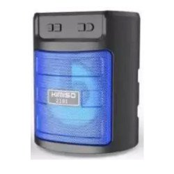 Compact Led Light Portable Bluetooth Speaker KMS2181 for Phone, Device, Music, USB (Blue)