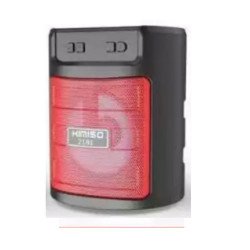 Compact Led Light Portable Bluetooth Speaker KMS2181 for Phone, Device, Music, USB (Red)