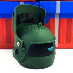 Wholesale Cool Helmet PUBG Design Portable Bluetooth Wireless Speaker with Phone Holder (Green)