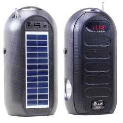 Standing Flashlight Wireless FM Radio Bluetooth Speaker With Carry Handle M12 for Universal Cell Phone And Bluetooth Device (Black)