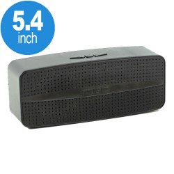 Small Music Bluetooth Wireless Speaker with FM Radio, Micro SD, Flash Drive Slot, Built In Mic M4 (Black)