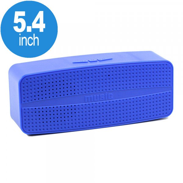 Wholesale Small Music Bluetooth Wireless Speaker with FM Radio, Micro SD, Flash Drive Slot, Built In Mic M4 (Blue)