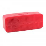 Wholesale Small Music Bluetooth Wireless Speaker with FM Radio, Micro SD, Flash Drive Slot, Built In Mic M4 (Red)