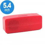 Wholesale Small Music Bluetooth Wireless Speaker with FM Radio, Micro SD, Flash Drive Slot, Built In Mic M4 (Red)