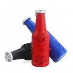 Wholesale Beer Cola Bottle Style Bluetooth Wireless Speaker with FM Radio, Micro SD, Flash Drive Slot, Aux Port, Flash Light (Black)