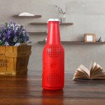 Wholesale Beer Cola Bottle Style Bluetooth Wireless Speaker with FM Radio, Micro SD, Flash Drive Slot, Aux Port, Flash Light (Red)