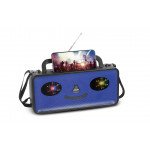 Wholesale Big Smiling Face Design Portable Bluetooth Speaker  for Phone, Device, Music, USB (Blue)