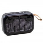 Wholesale Table Pro Shiny Radio Music Design Bluetooth Wireless Speaker with FM Radio, Micro SD, Flash Drive Slot, Built In Mic (Black)